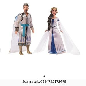 Mattel Disney's Wish 2-Doll Set, King Magnifico & Queen Amaya